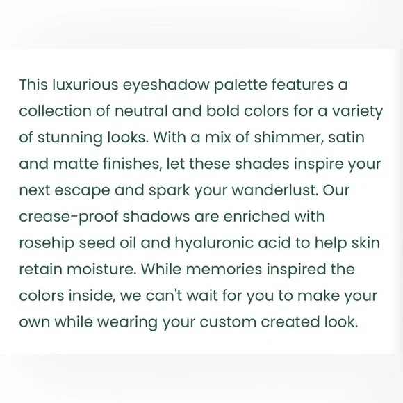 NIB Wander Beauty Wanderess Escape Eyeshadow Palette - Picture 13 of 13